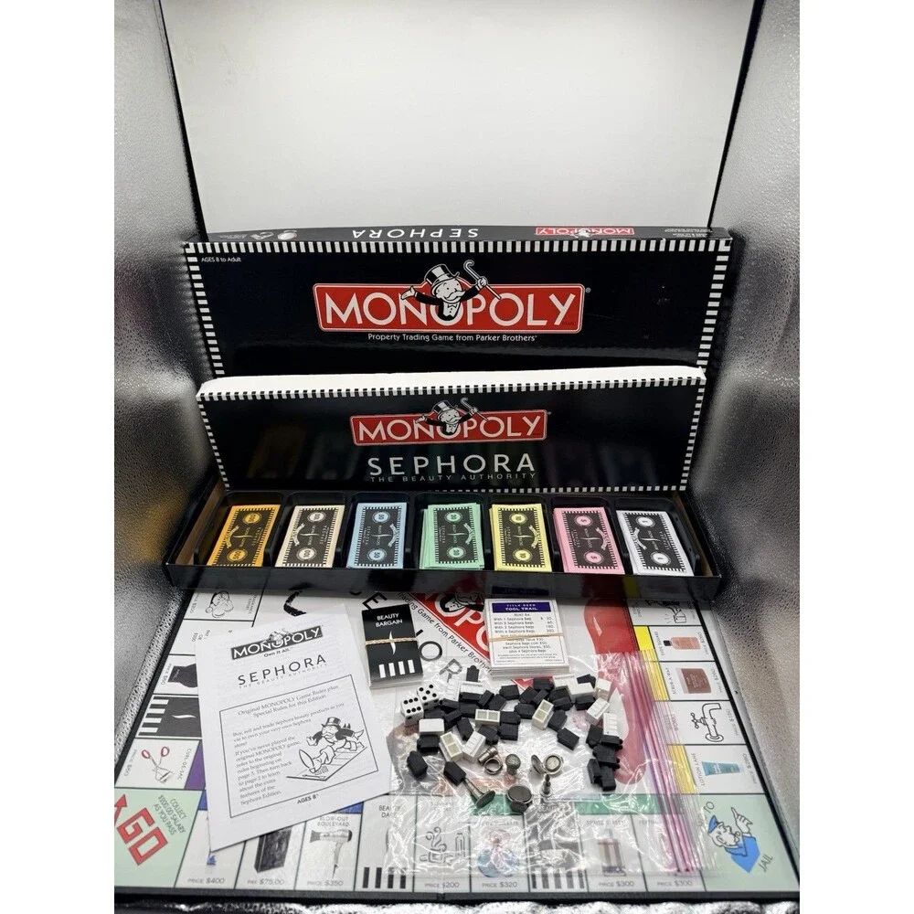 2006 Monopoly Sephora Edition Board Game The Beauty Authority Hasbro COMPLETED